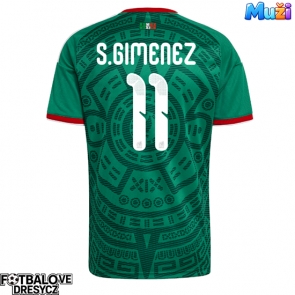 Mexiko Santiago Gimenez #11 Domácí Dres MS 2026 Krátký Rukáv